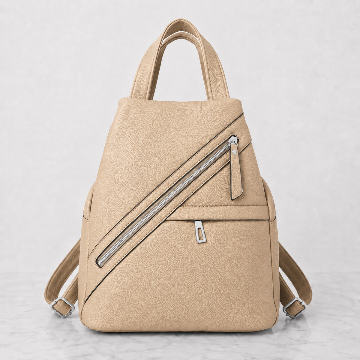 Paverra Duo Line Diagonal  дамска раница и чанта 2 в 1