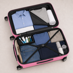 Paverra Priority Pink- кабинен куфар Priority 55 × 40 × 23 см