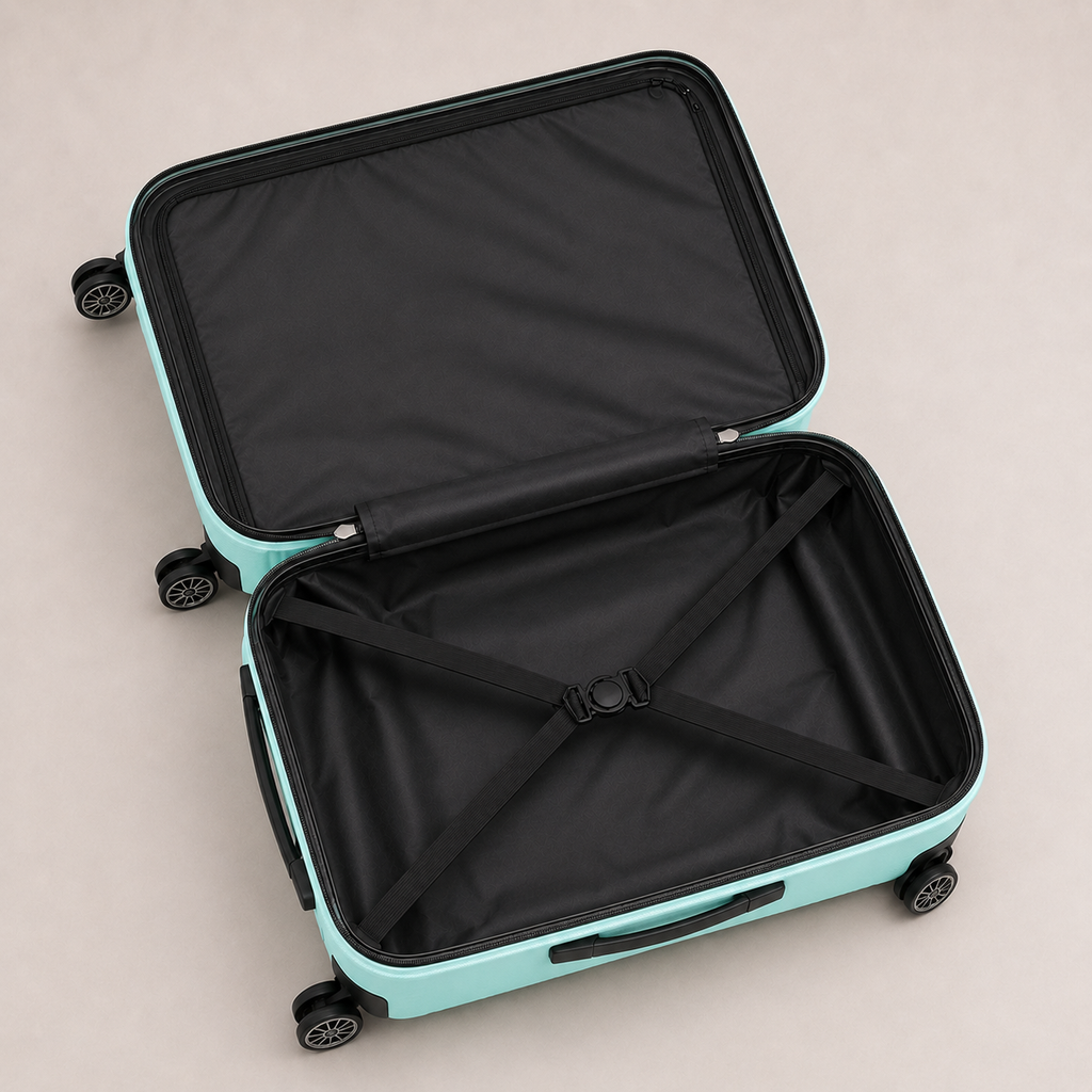 Paverra Expander Mint - кабинен куфар Priority 55 × 40 × 23 см