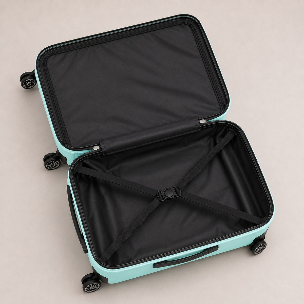 Paverra Expander Mint - кабинен куфар Priority 55 × 40 × 23 см