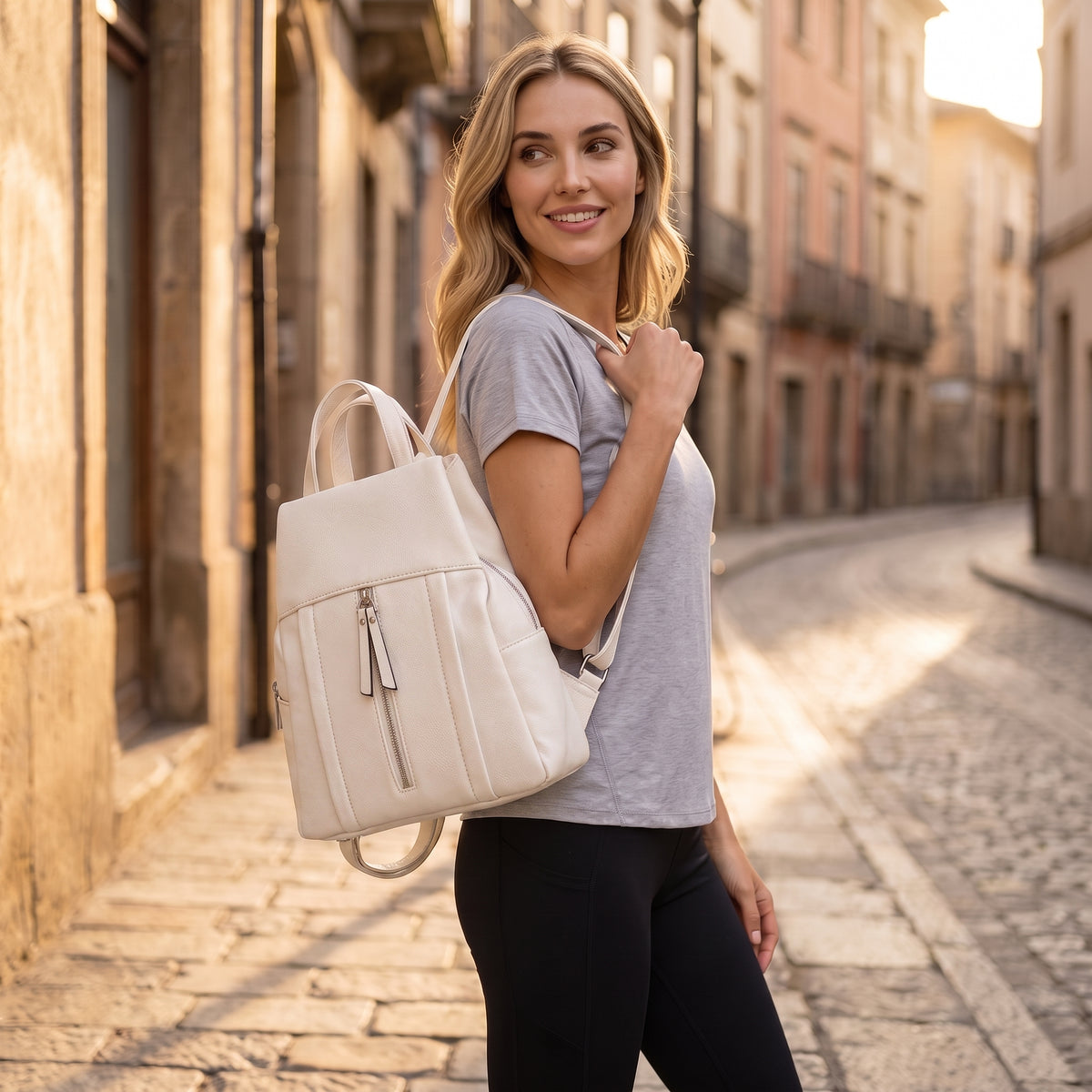 Paverra Duo Line Urban Ease  дамска раница и чанта 2 в 1